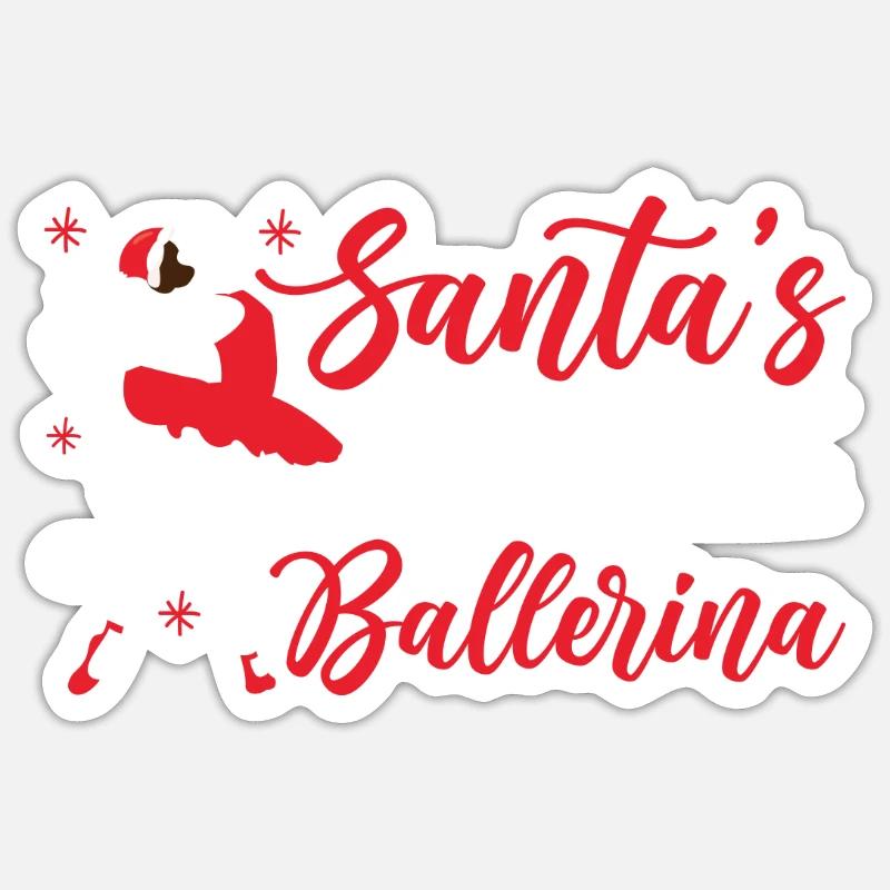 Ballet Danseuse Danse Ballerine - Sticker taille S (10 x 10 cm) - blanc mat
