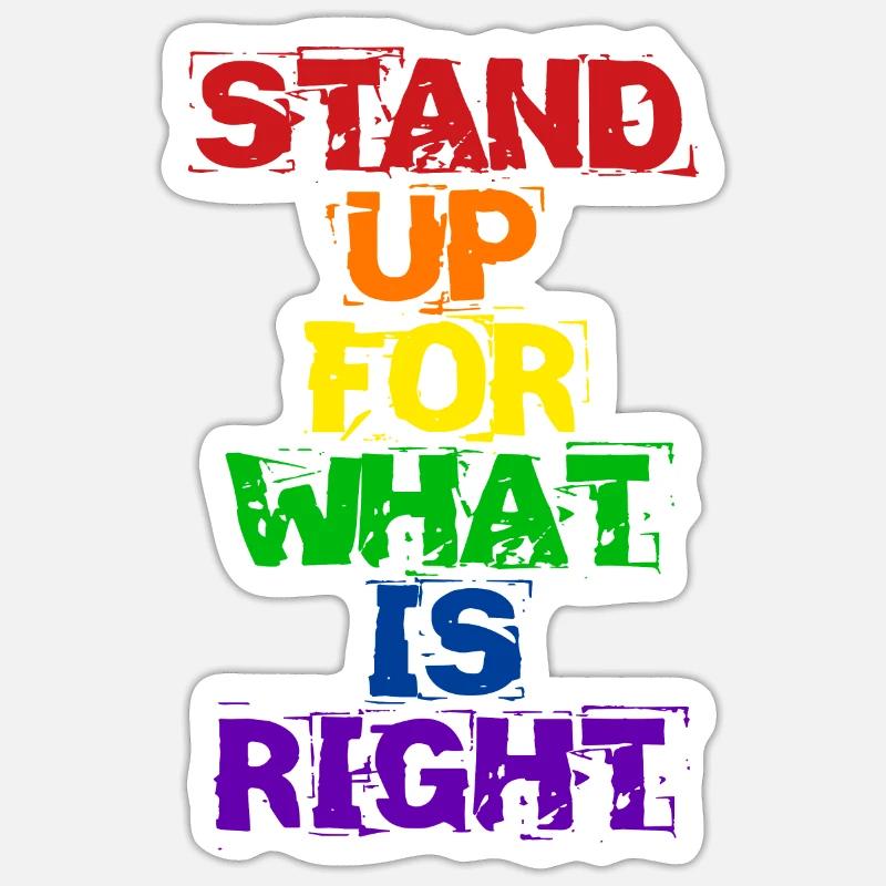 Pride LGBT Statement - Sticker size S (10 x 10 cm) - white matte