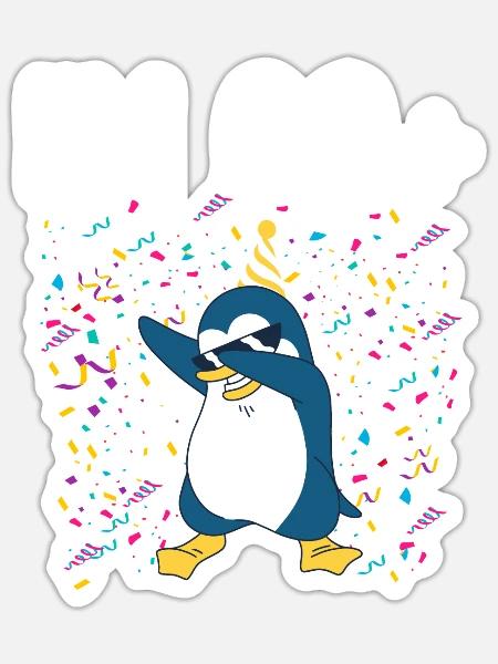 Pinguinliebhaber Pinguin Geschenke - Sticker Größe S (10 x 10 cm) - Mattweiß