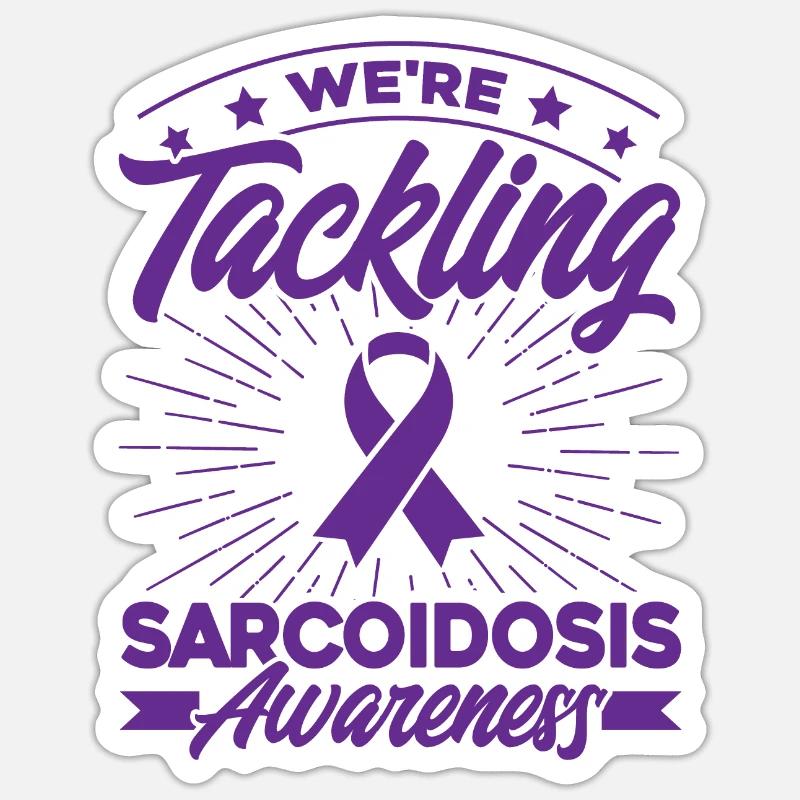 Sarcoïdose à anse violette Support Sarcoïdose Sticker taille S (10 x 10 cm)