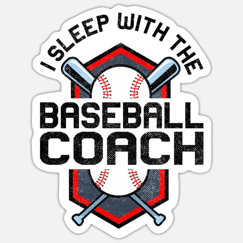 Baseball-Trainerin Ehefrau Berufstätige Mutter Sticker Größe S (10 x 10 cm)
