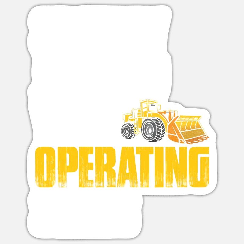Construction machinery operator Excavator driver Excavator driver Construction workers Sticker size S (10 x 10 cm)