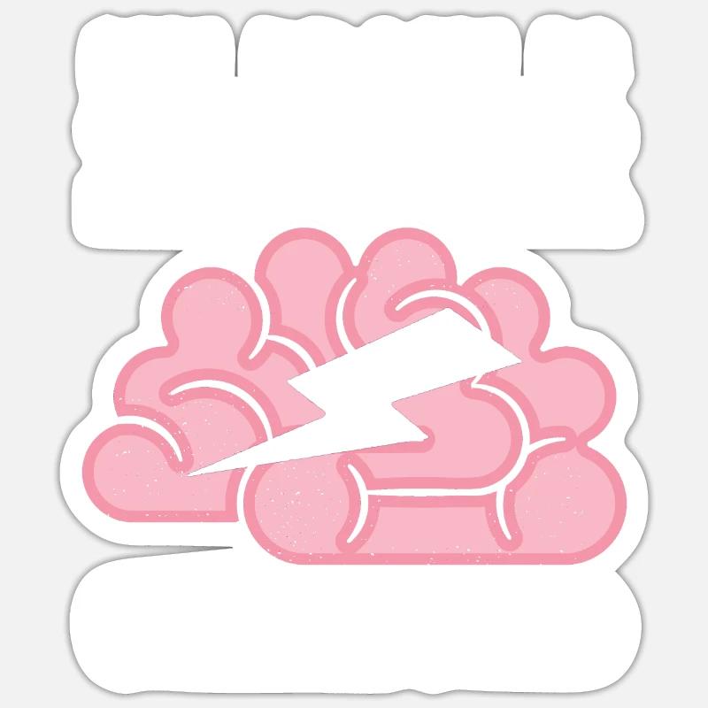 Funny Epilepsy - Sticker size S (10 x 10 cm) - white matte