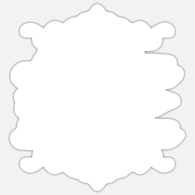 Inclusion Acceptation Gentillesse Solidarité - Sticker taille S (10 x 10 cm) - blanc mat
