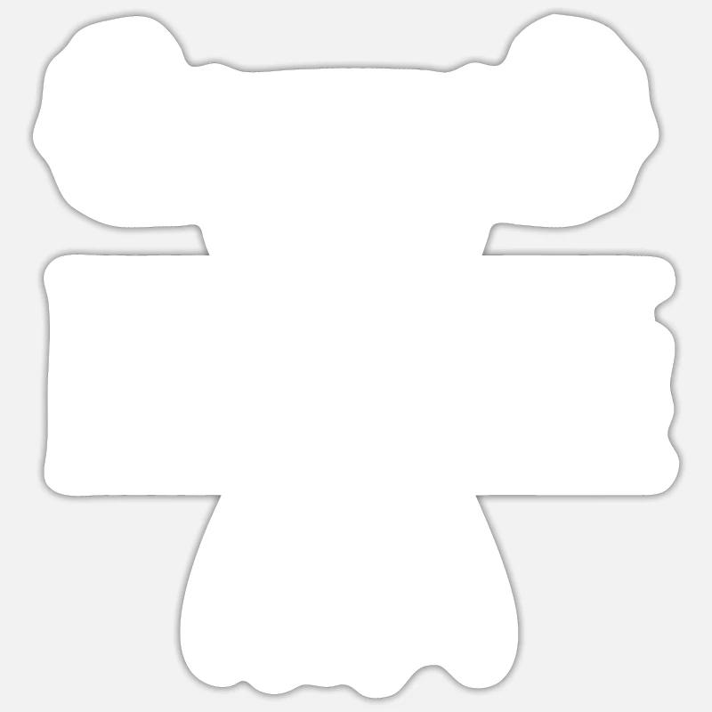 Rollstuhl Rollstuhlfahrer Leistung - Sticker Größe S (10 x 10 cm) - Mattweiß