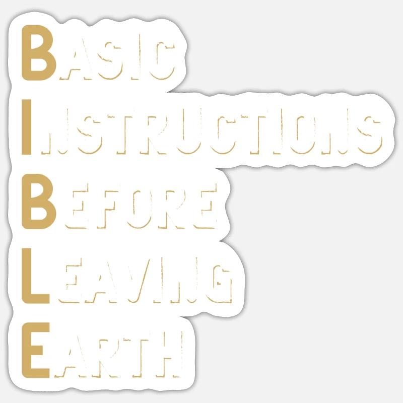 Bible Lesson Basic Instructions Before Sticker size S (10 x 10 cm)