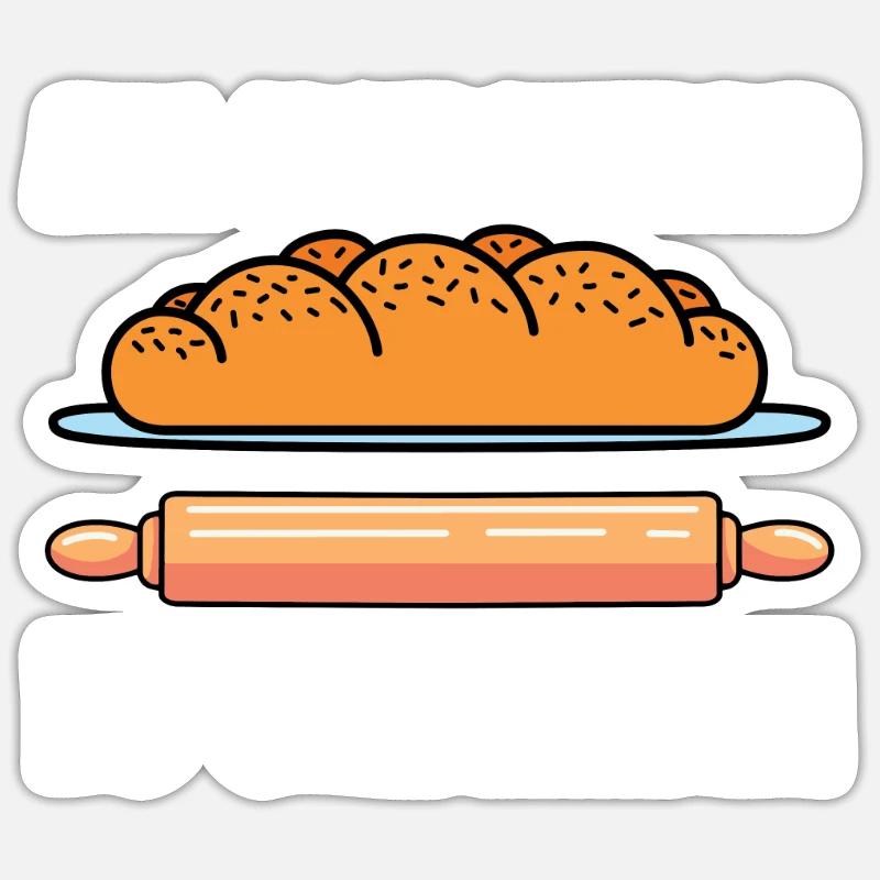 Challah Cuisson Sticker taille S (10 x 10 cm)