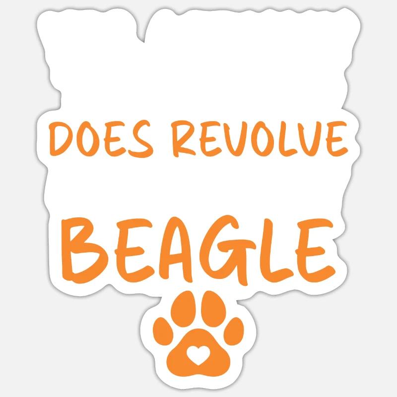 Beagle Gift Beagle Owner - Sticker size S (10 x 10 cm) - white matte