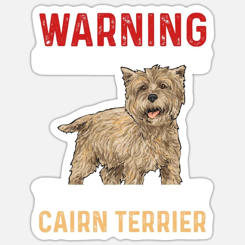 Cairn Terrier Chien Sticker taille S (10 x 10 cm)