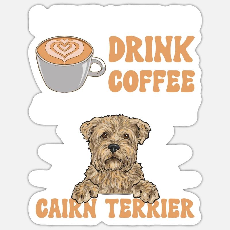 Cairn Terrier Chien Sticker taille S (10 x 10 cm)