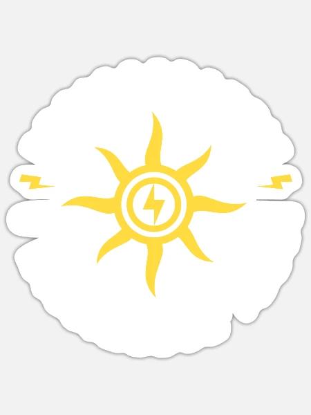 Photovoltaik - Solarenergie - Sonne Preisgarantie - Sticker Größe S (10 x 10 cm) - Mattweiß