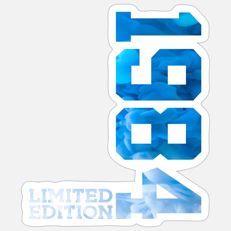 42E ANNIVERSAIRE ÉDITION LIMITÉE 1984 - Sticker taille S (10 x 10 cm) - blanc mat