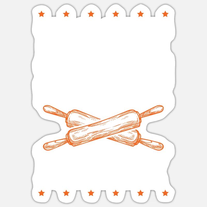 Cuisiner heureux - Sticker taille S (10 x 10 cm) - blanc mat