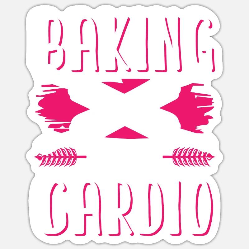 Cuisson cardio - Sticker taille S (10 x 10 cm) - blanc mat