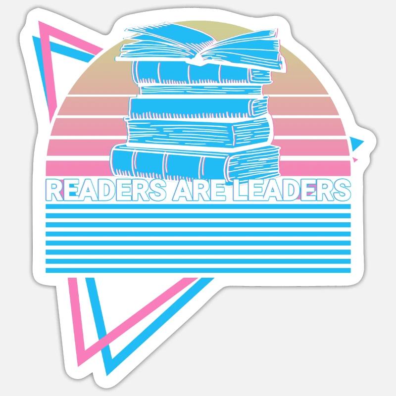 Book Reader Entrepreneur - Sticker size S (10 x 10 cm) - white matte