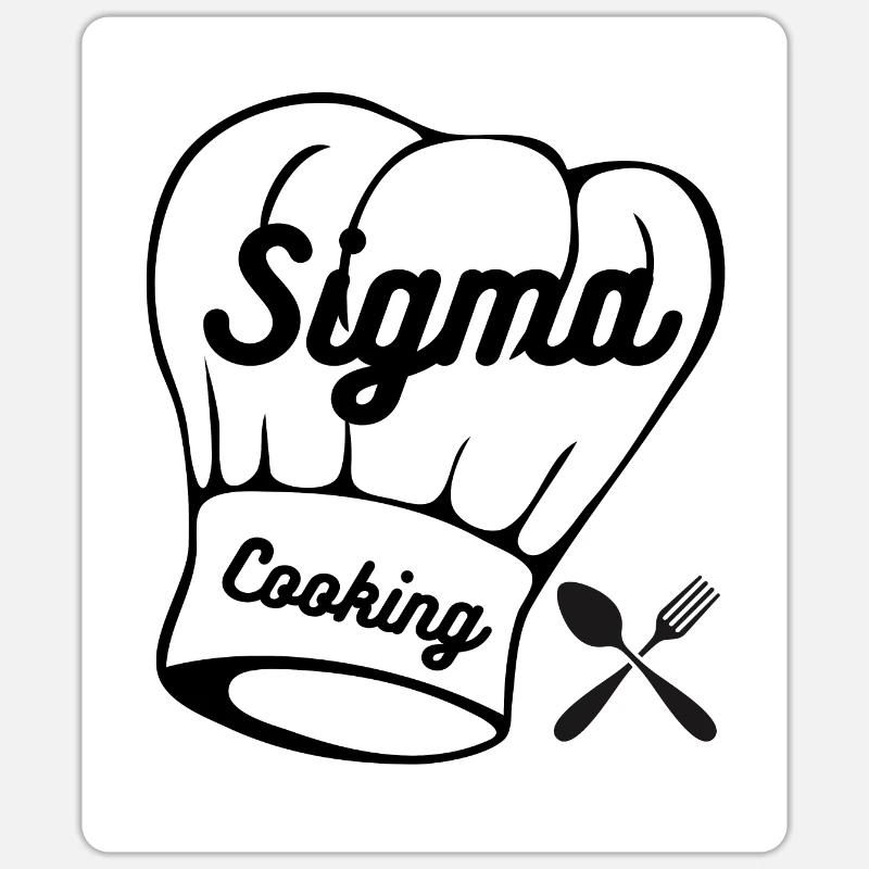 Sigma-Design - Sticker Größe S (10 x 10 cm) - Mattweiß