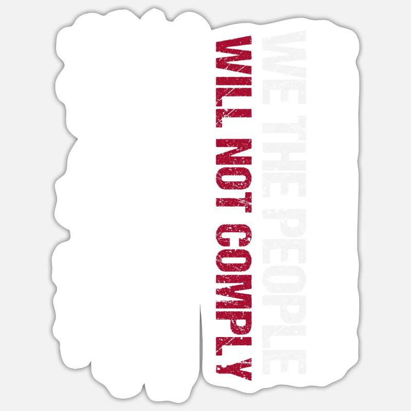 Nous, le peuple, n’adhérerons pas à la Constitution 2 Sticker taille S (10 x 10 cm)