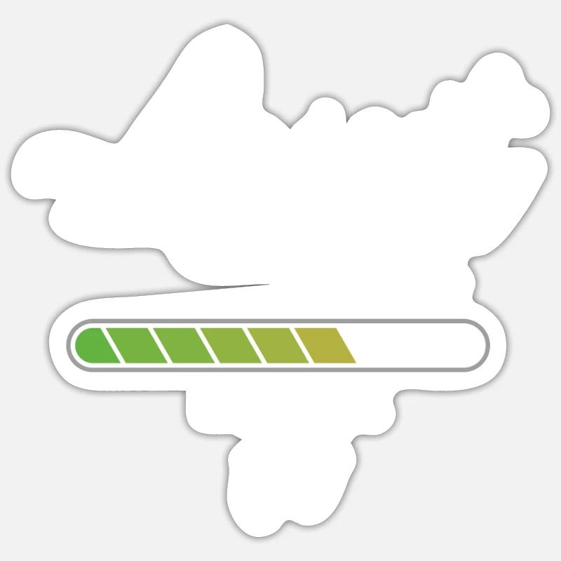 Aunt Loading 2024 - Sticker size S (10 x 10 cm) - white matte