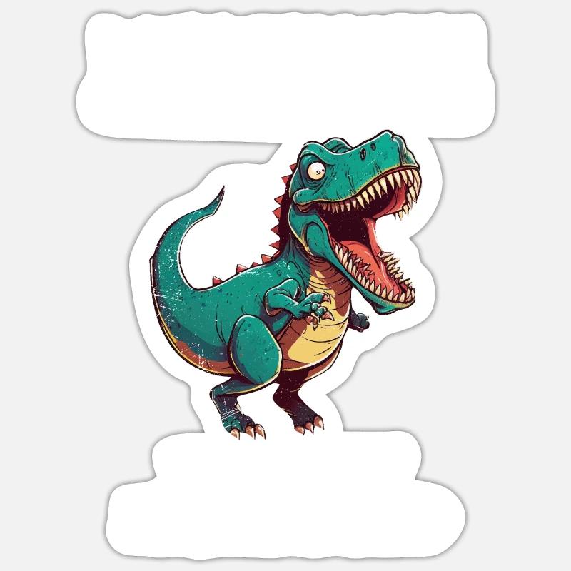 Oma Dont mess with Omasaurus Großmutter Dino Sticker Größe S (10 x 10 cm)