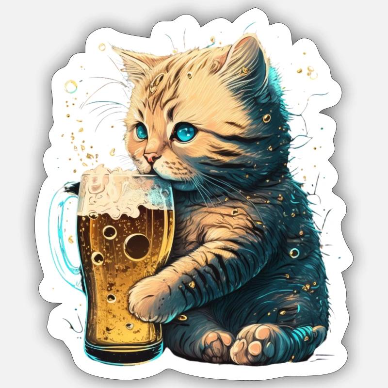 Conception sans titre 49 - Sticker taille S (10 x 10 cm) - blanc mat