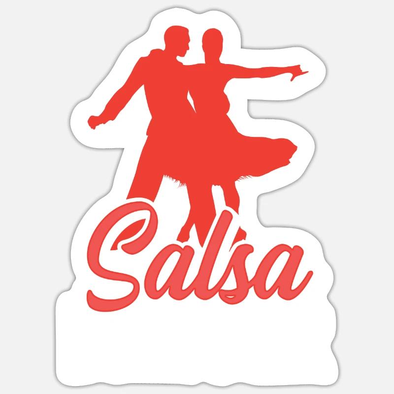 Danseur de salsa Hobby Danse de danse Sticker taille S (10 x 10 cm)