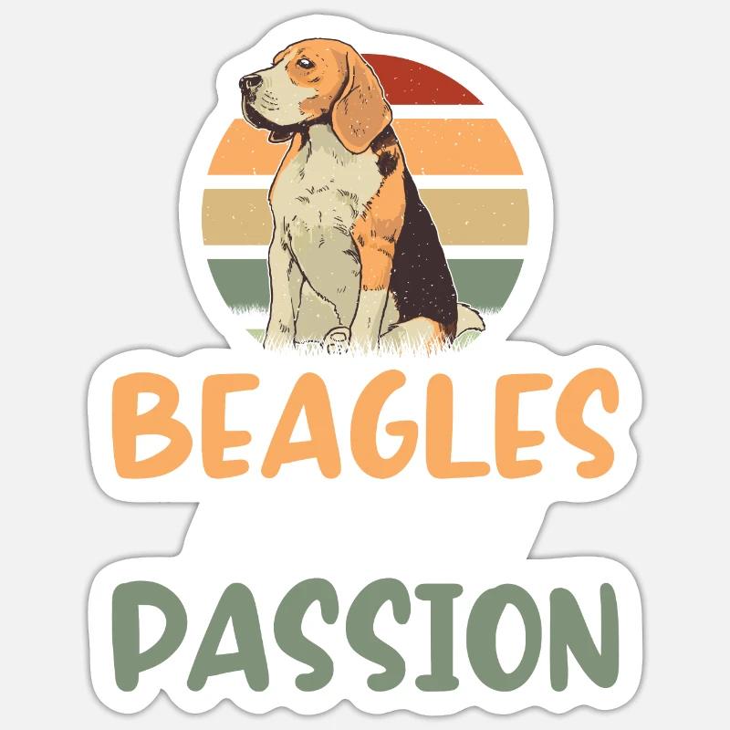Beagle Gift Beagle Owner - Sticker size S (10 x 10 cm) - white matte