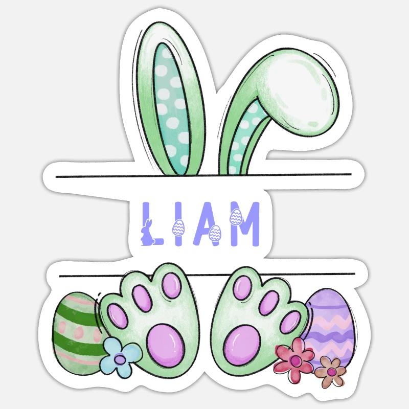 Easter Bunny, rabbit, cute - Liam Sticker size S (10 x 10 cm)