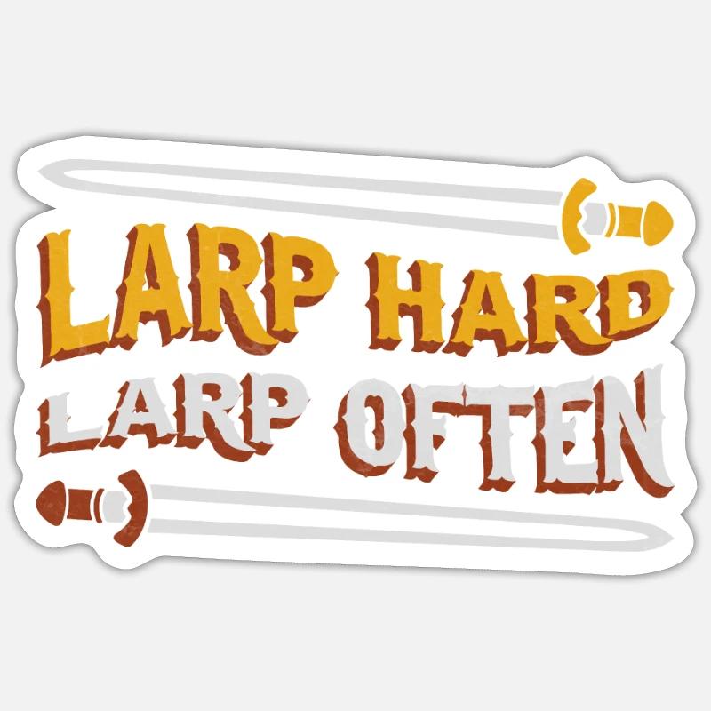 RPG RPG GN Conception pour un Larper Sticker taille S (10 x 10 cm)