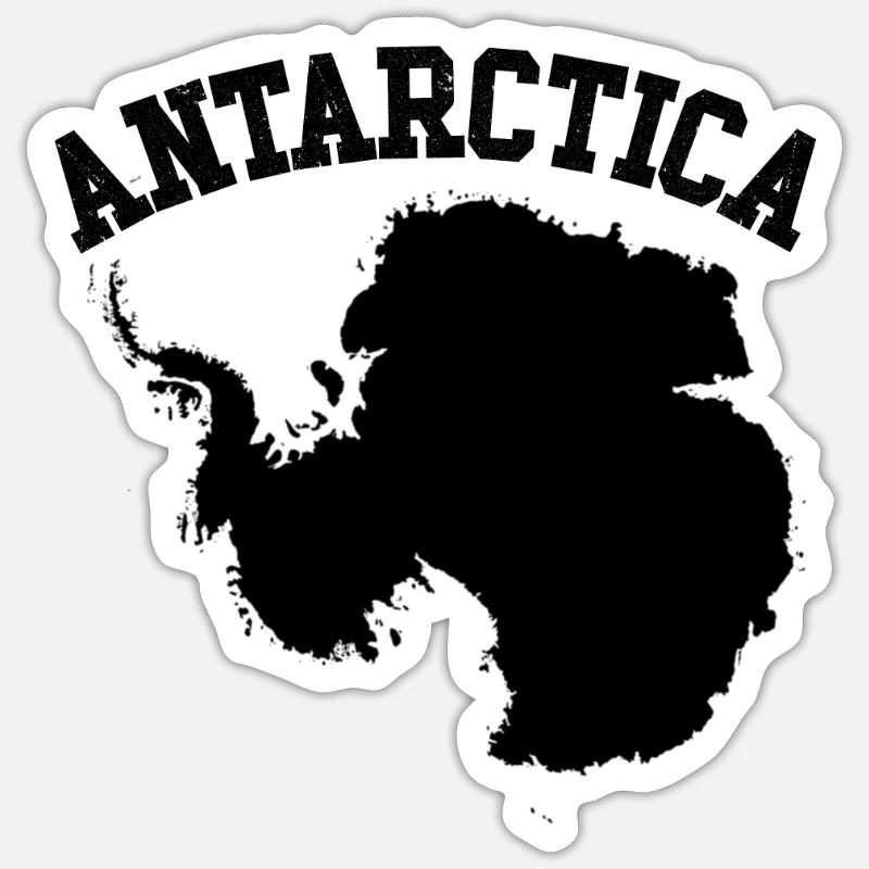 Antarktis die Eispausee Antarktis Sticker Größe S (10 x 10 cm)
