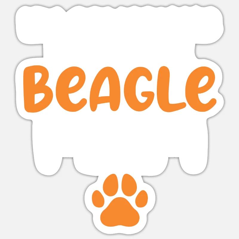Beagle Gift Beagle Owner - Sticker size S (10 x 10 cm) - white matte