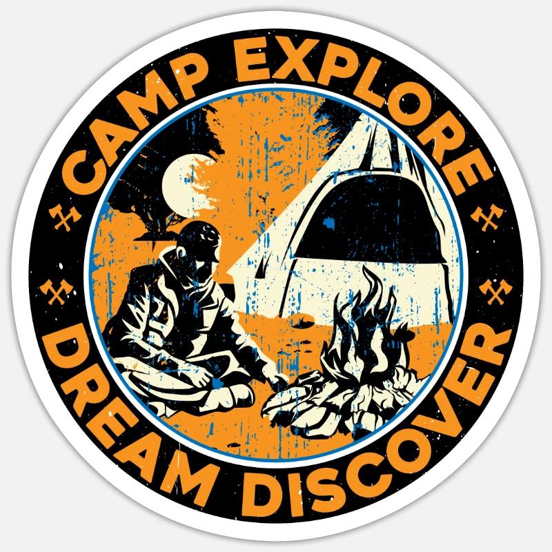 Camp Explore Dream Discover 2 Sticker Größe S (10 x 10 cm)
