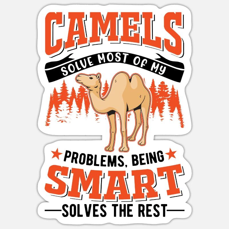 Kamel Dromedar Ägypten Geschenk Großkamel Sticker Größe S (10 x 10 cm)