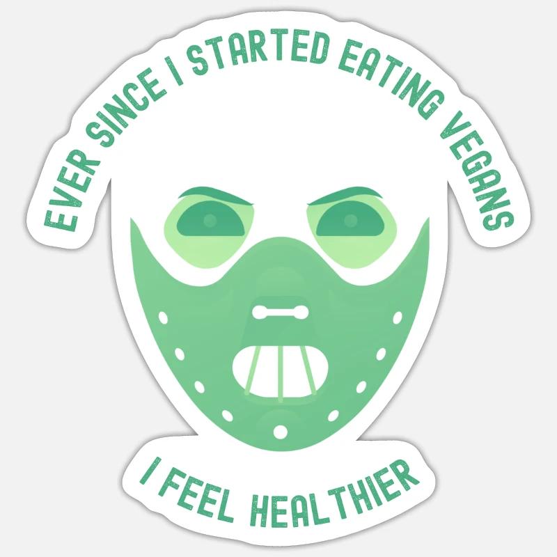 Eating Vegans - Sarcastic Sticker size S (10 x 10 cm)