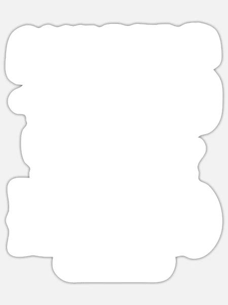 Ostern - Feiere die Auferstehung von Jesus - Sticker Größe S (10 x 10 cm) - Mattweiß