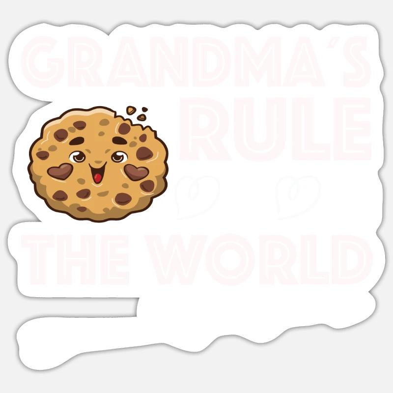 Oma Omi Großmutter Geschenkidee Sticker Größe S (10 x 10 cm)