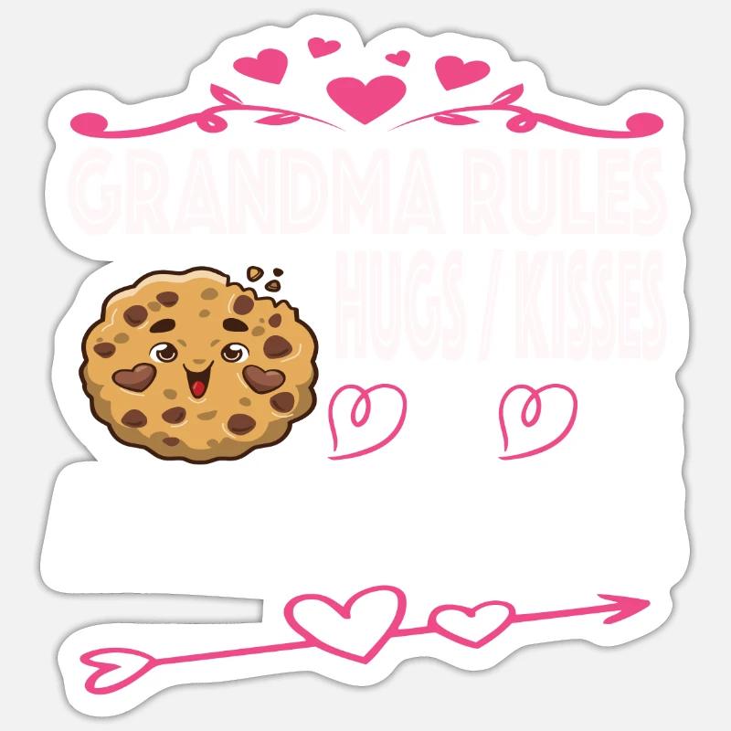 Oma Omi Großmutter Geschenkidee Sticker Größe S (10 x 10 cm)