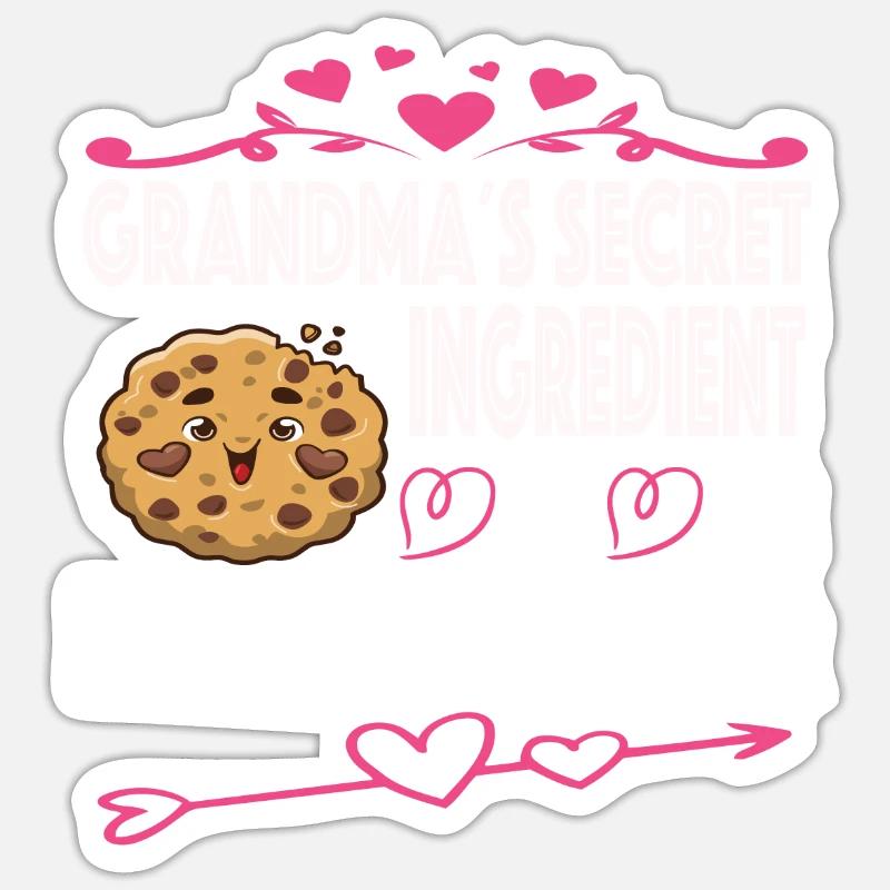 Oma Omi Großmutter Geschenkidee - Sticker Größe S (10 x 10 cm) - Mattweiß