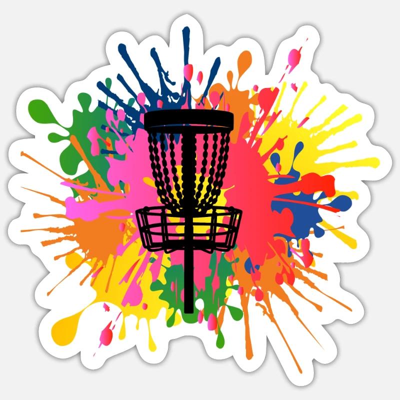 Disc Golf Discgolf Ultimate Discgolf Spieler Disc Sticker Größe S (10 x 10 cm)