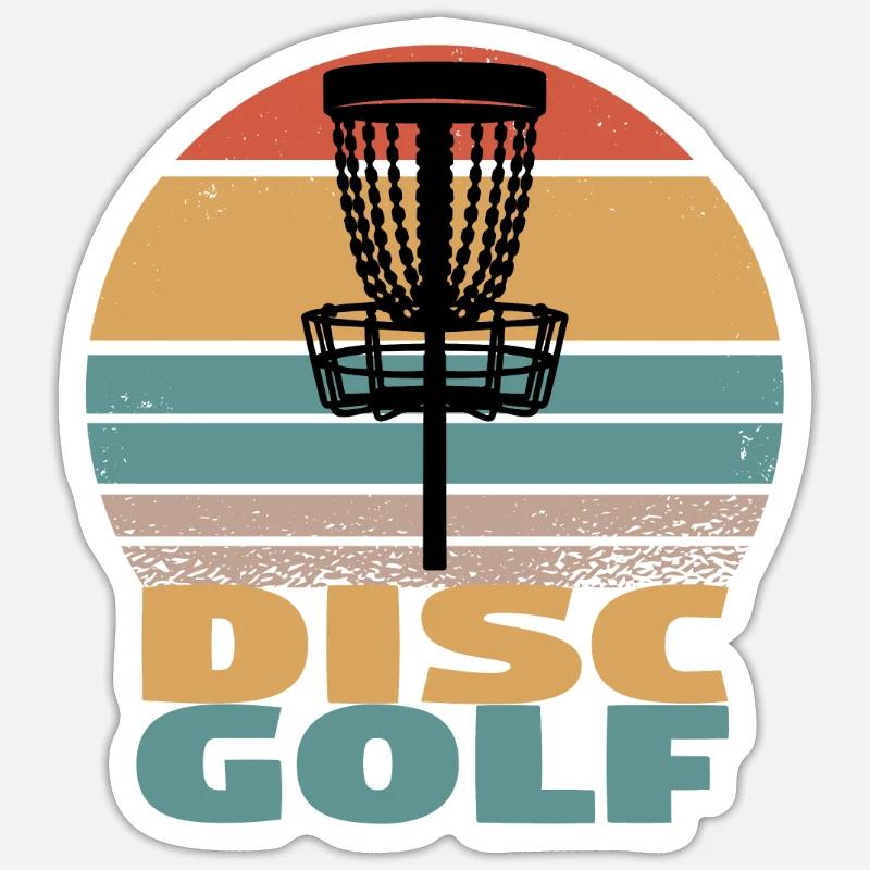 Disc Golf Discgolf Ultimate Discgolf Spieler Disc Sticker Größe S (10 x 10 cm)