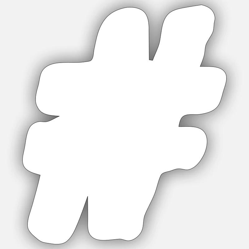 Hashtag Sticker Größe S (10 x 10 cm)
