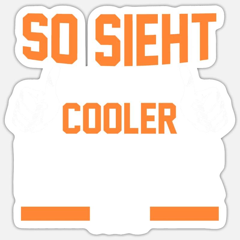 Schullehrer Lehrer - Sticker Größe S (10 x 10 cm) - Mattweiß