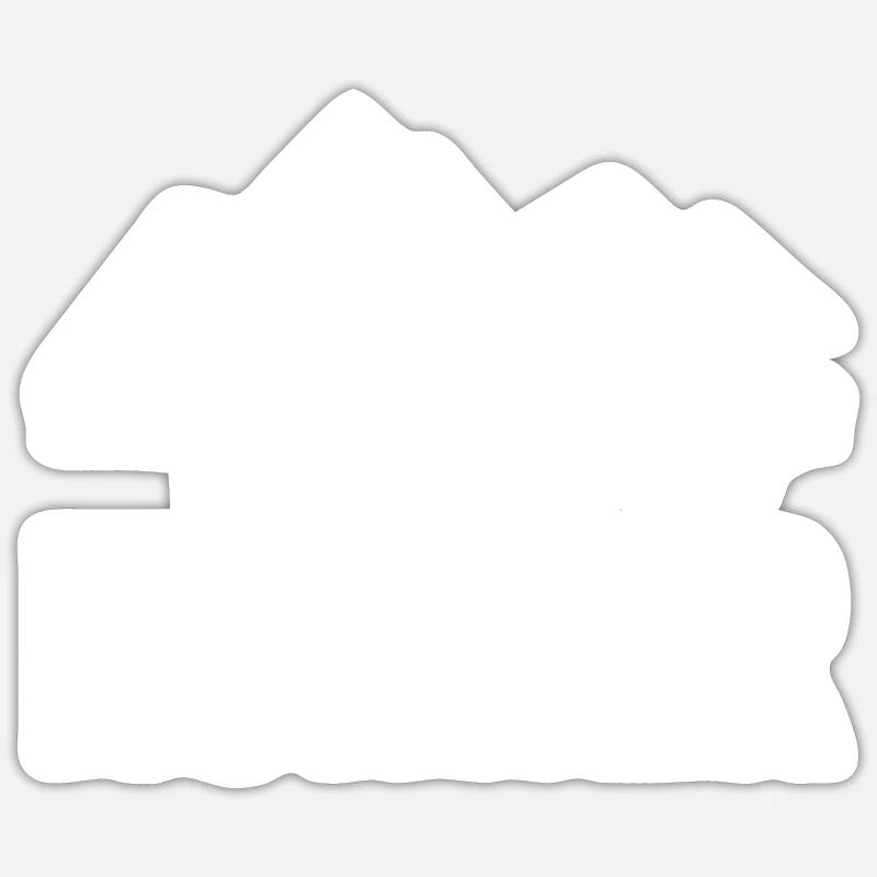 Trail Runner Trail Running Race - Sticker taille S (10 x 10 cm) - blanc mat