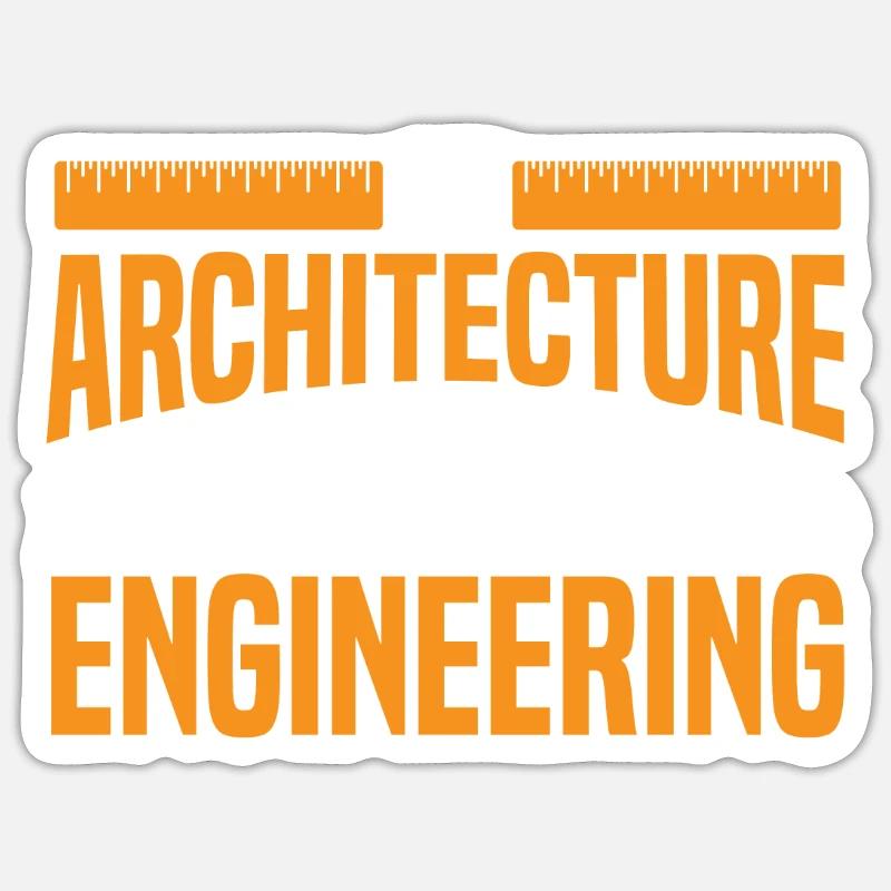 Futur architecte Architecture Maison Dessinateur Sticker taille S (10 x 10 cm)