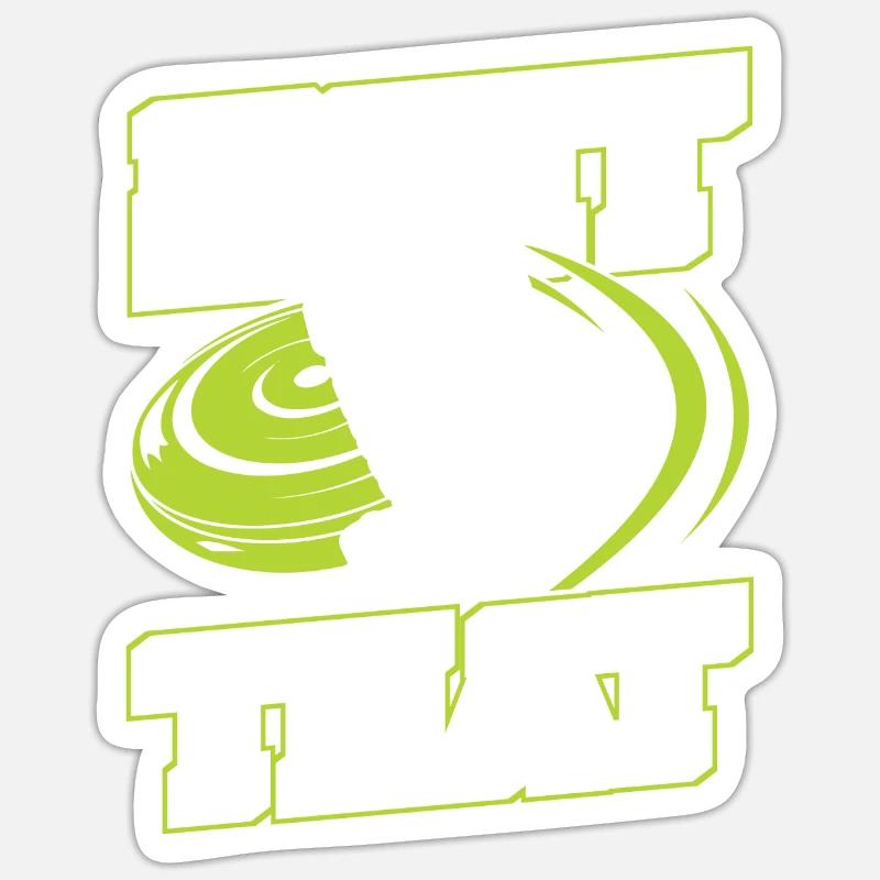 J’avais frappé ce disque de panier de golf frisbee Sticker taille S (10 x 10 cm)