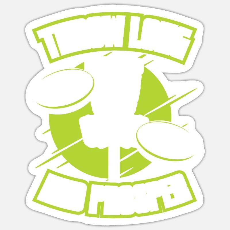 Throw Long And Prosper Basket Disc Disc Golfer Sticker size S (10 x 10 cm)