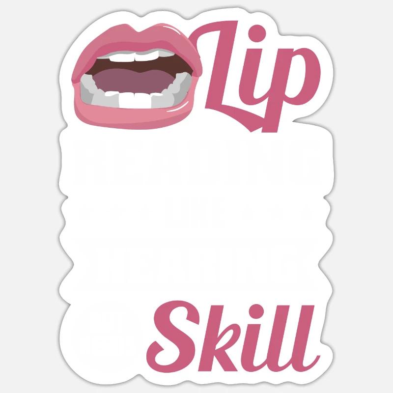 Deaf Deaf Sign Language Deaf Pride - Sticker size S (10 x 10 cm) - white matte