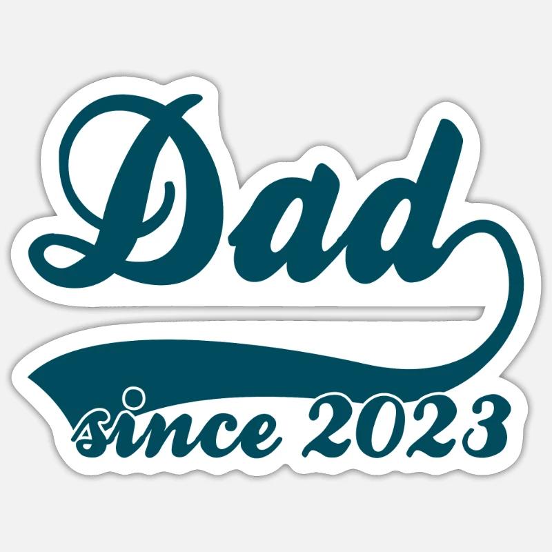Papa 2023 - Sticker Größe S (10 x 10 cm) - Mattweiß