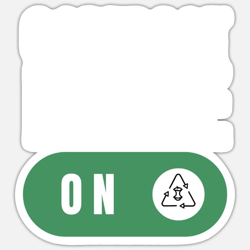 Compost Your Enemies - Sticker size S (10 x 10 cm) - white matte