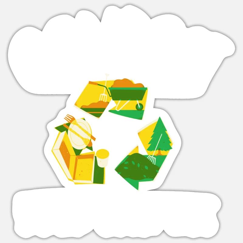 Compostez vos ennemis Sticker taille S (10 x 10 cm)