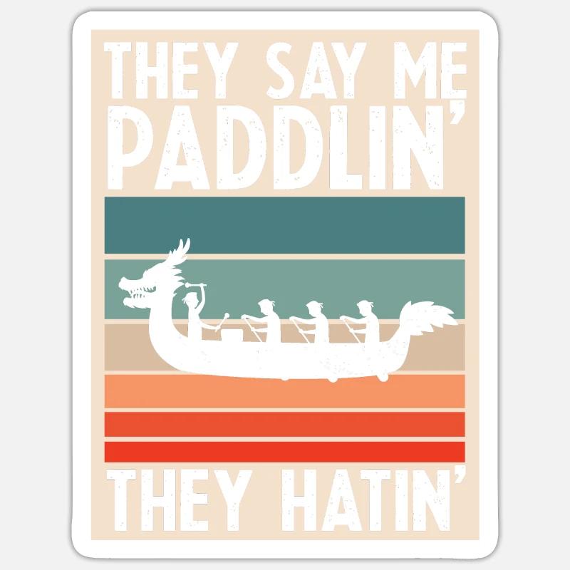 Drachenboot Trainer und Drachenboot Sticker Größe S (10 x 10 cm)